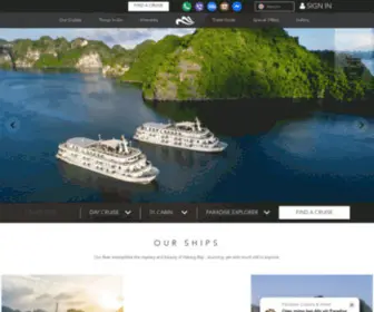 Paradisevietnam.com(Top-notch cruises, hotel in Ha Long Bay, Lan Ha Bay) Screenshot