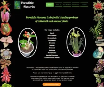 Paradisia.com.au(Paradisia Nurseries) Screenshot