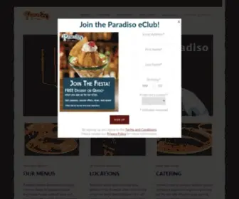 Paradiso.com(Paradiso Mexican Restaurant) Screenshot