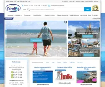 Paradisotravel.com(Club Paradiso Travel) Screenshot