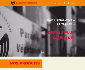 Paradisvegetarien.com(Paradis Végétarien) Screenshot