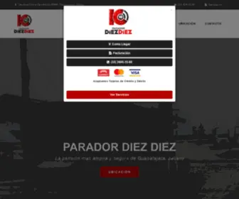 Paradordiezdiez.com(Parador Diez Diez) Screenshot