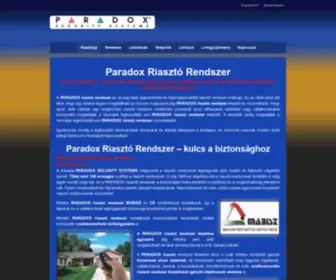 Paradox-Riaszto.hu(Paradox Riasztó Rendszer) Screenshot