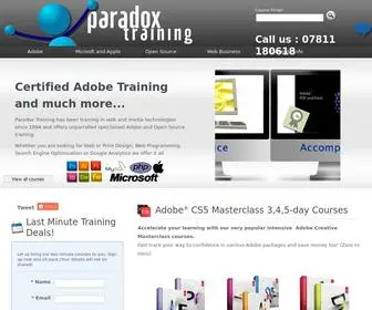 Paradoxtraining.co.uk(Paradox Training) Screenshot