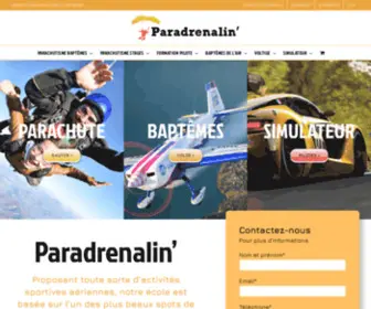 Paradrenalin.fr(Baptême) Screenshot