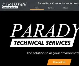 Paradymetechnical.com(Paradyme Technical Services) Screenshot