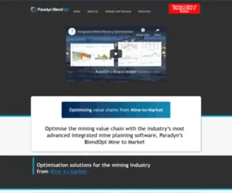 Paradynsystems.com(Mining Value Chain Optimisation) Screenshot