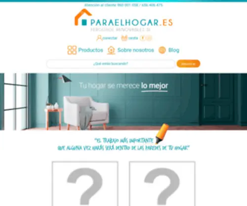 Paraelhogar.es(Una tienda para tu hogar) Screenshot