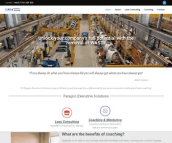 Paraes.co.uk(Paragon Executive Solutions) Screenshot