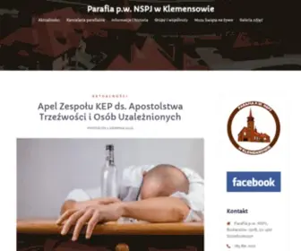 Parafia-Klemensow.pl(Parafia p.w) Screenshot