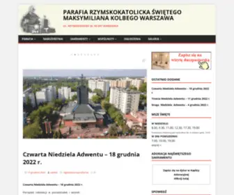 Parafia-Maksymilian.waw.pl(Parafia Rzymskokatolicka Świętego Maksymiliana Kolbego Warszawa) Screenshot