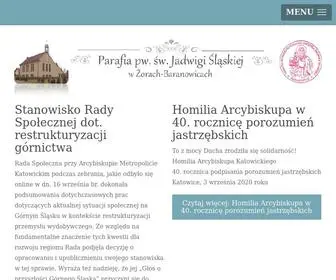 Parafiabaranowice.pl(Parafia św. Jadwigi Śląskiej w Żorach) Screenshot