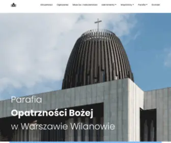 Parafiaopatrznoscibozej.pl(Parafia Opatrzności Bożej w Warszawie) Screenshot