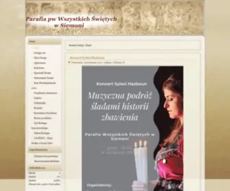 Parafiasiemonia.pl(Parafia Rzymsko) Screenshot