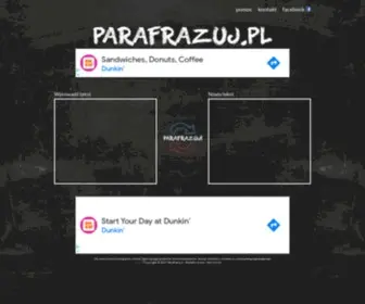 Parafrazuj.pl(Strona do parafrazowania online) Screenshot