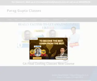 Paraggupta.com(India's most recommend classes for CA in India. Parag Gupta sir) Screenshot