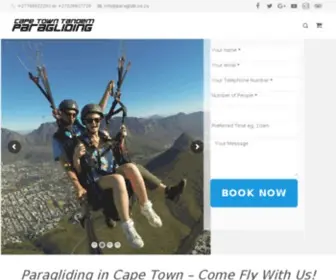 Paraglide.co.za(Cape Town Tandem Paragliding) Screenshot