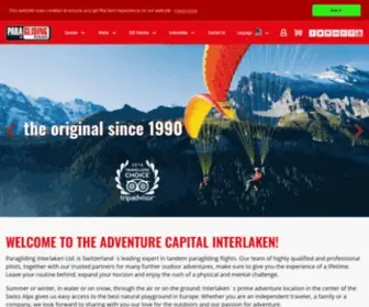 Paragliding-Interlaken.ch(Paragliding Interlaken Ltd) Screenshot