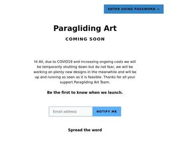 Paraglidingart.com(Paragliding Art) Screenshot