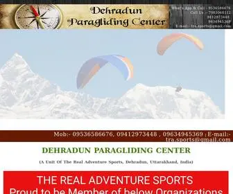 Paraglidingindehradun.com(Paragliding in Mussoorie) Screenshot