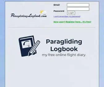 Paraglidinglogbook.com(PARAGLIDING LOGBOOK) Screenshot