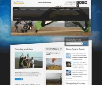 Paraglidingmumbai.com(Paragliding In India with Space Apple) Screenshot