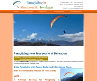 Paraglidingmussoorie.com(Paragliding in Mussoorie) Screenshot