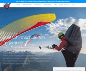 Paraglidingtegernsee.de(Lerne Gleitschirmfliegen Ausbildung) Screenshot