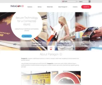 Paragon-ID.com(Secure Technology for a Connected World) Screenshot