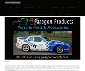Paragon-Products.com(Porsche Parts & Accessories) Screenshot