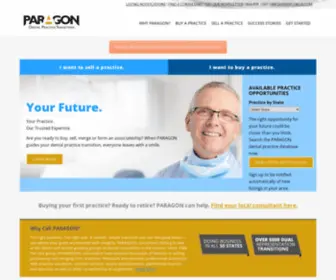 Paragon.us.com(PARAGON-Buying and Selling Dental Practices-Dual Representation) Screenshot