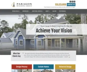 Paragonbuildinggroup.com(Paragon Building Group) Screenshot