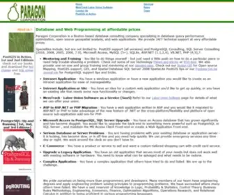 Paragoncorporation.com(Web Applications ASP.NET PHP Programming) Screenshot