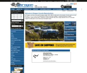 Paragoncorvette.com(Paragon Corvette Reproductions) Screenshot