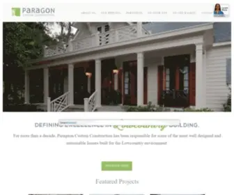 Paragoncustomconstruction.com(Home Construction Pawleys Island) Screenshot