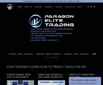 Paragonelitetrading.com(Paragon Elite Trading) Screenshot