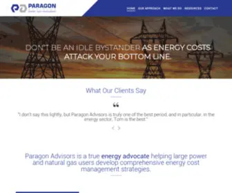 Paragonenergyadvisors.com(Paragon Advisors) Screenshot