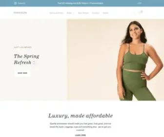 Paragonfitwear.com(Paragon) Screenshot