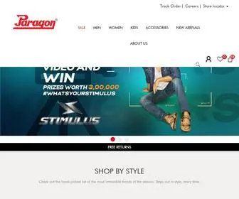 Paragonfootwear.com(Buy Footwear for Men and Women Online at Best Price in India) Screenshot
