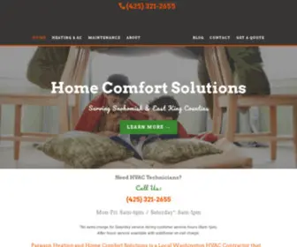 Paragonheating.com(Paragon Home Comfort Solutions) Screenshot
