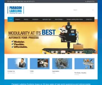 Paragonlabeling.com(Paragon Labeling Systems) Screenshot