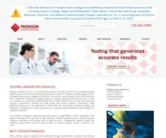 Paragonlaboratories.com(Paragon Laboratories) Screenshot