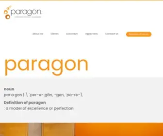 Paragonlegal.com(Corporate Counsel on Demand) Screenshot