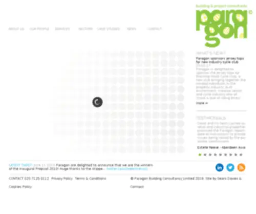 Paragonllp.com(Paragon Building Consultancy) Screenshot