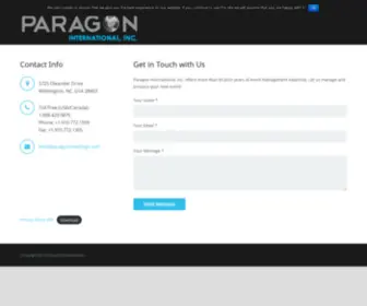 Paragonmeetings.com(Paragon International) Screenshot