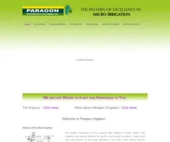 Paragonpipe.com(Paragon Irrigation) Screenshot