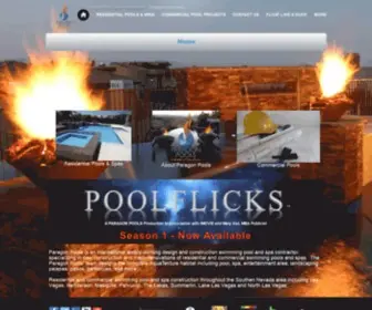 Paragonpoolslv.com(Custom Pools and Spas by Paragon Pools Las Vegas) Screenshot