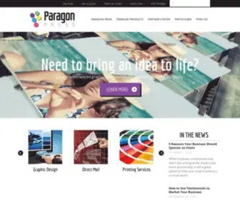 Paragonpress.net(Shreveport Custom Printing) Screenshot