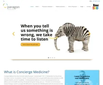 Paragonprivatehealth.com(Fully Customized Concierge Healthcare Services) Screenshot