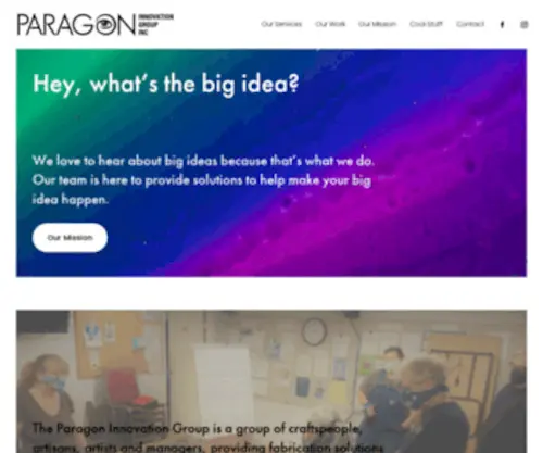 Paragonprops.com(The Paragon Innovation Group) Screenshot